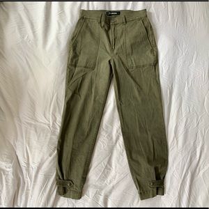 Express Olive Green 3/4 length Pants